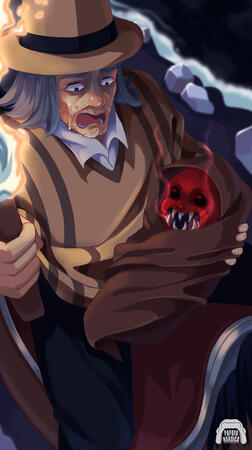 baby disguised as devil - Arica legends