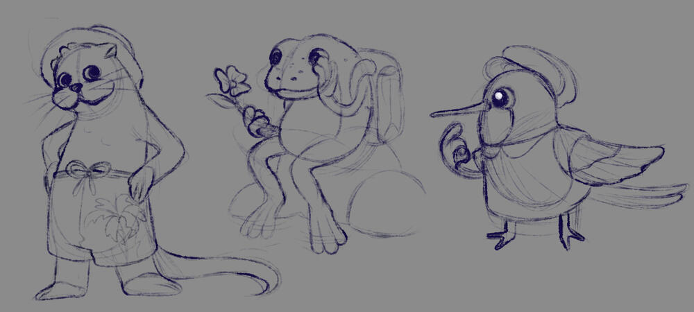 Chilean animal sketches