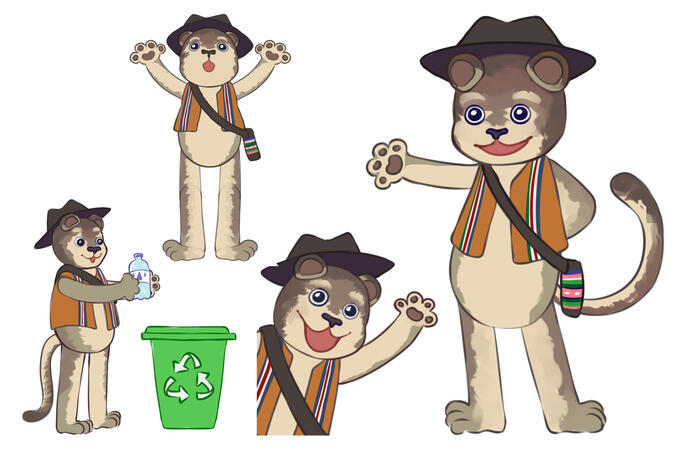 Sketches characters of thesis - "el puma"
